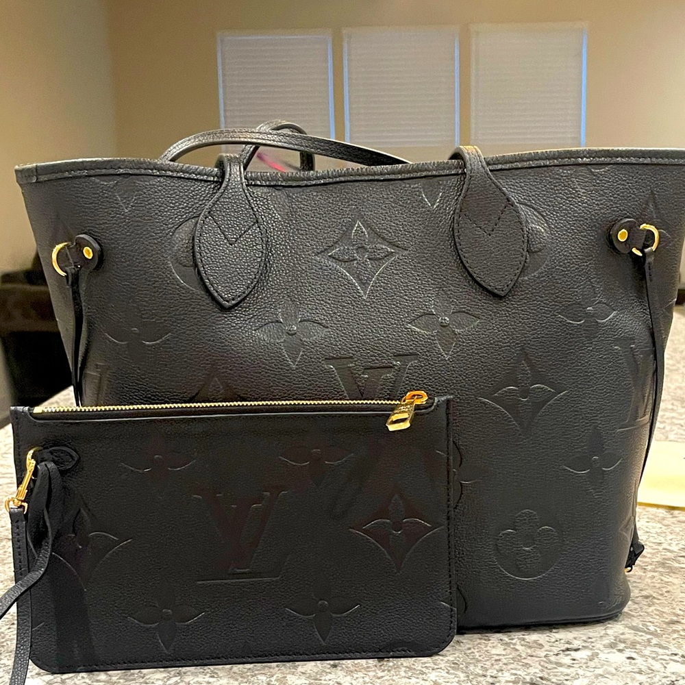 Louis Vuitton Neverfull Tote Monogram Empreinte MM
